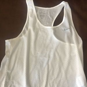 White mesh dri fit
